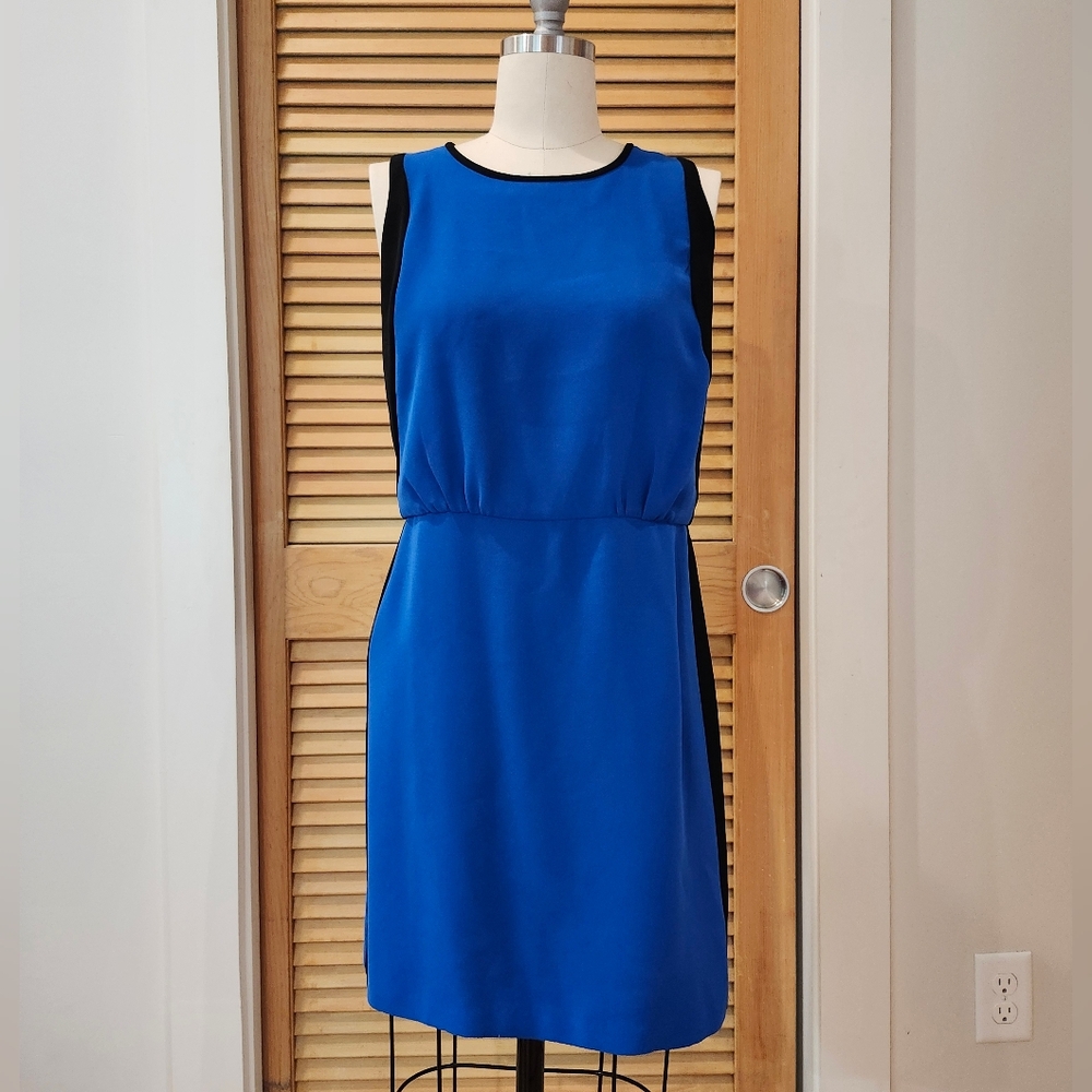 Ann Taylor LOFT Blue and Black Dress